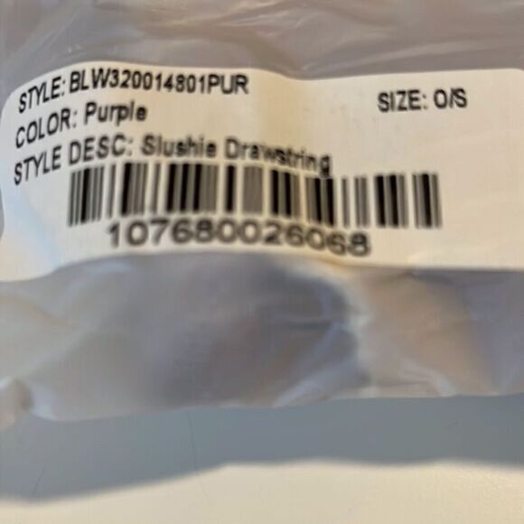 Boys Lie Purple Tie Dye Cotton Slushie Drawstring Backpack Unreleased NWT - Picture 9 of 10